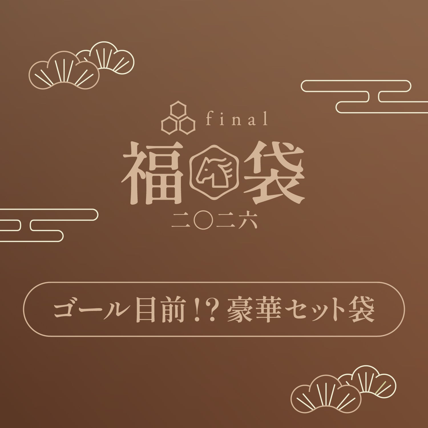 "Goal in sight!? Luxurious set bag"